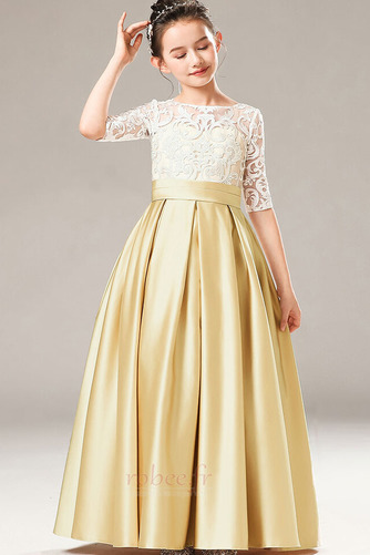 Robe de fille de fleur Longueur de plancher Manche Aérienne A-ligne - Page 1