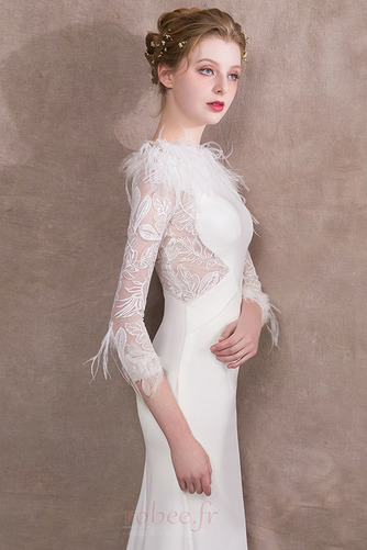 Robe de soirée Col de chemise t Manche Aérienne A-ligne Longueur Cheville - Page 5