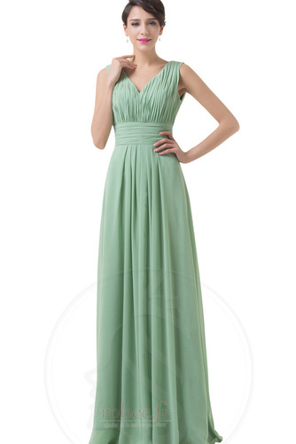 Robe de demoiselle d'honneur Médium Corsage plissé a ligne Train de petit - Page 1