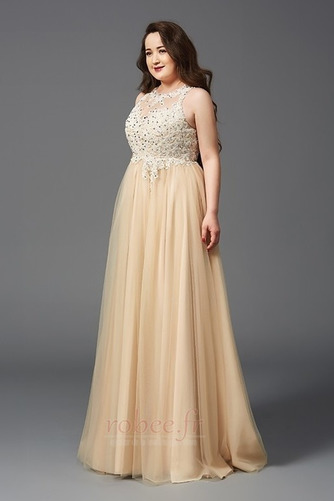 Robe de soirée Fermeture à glissière A-ligne Sans Manches Ballon - Page 5