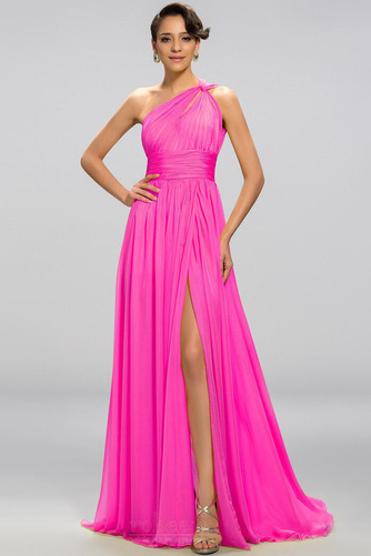Robe de soirée Sexy A-ligne Mousseline Drapé Sans Manches Dos nu - Page 12