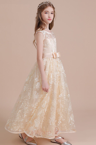 Robe de fille de fleur Sans Manches Manquant Petit collier circulaire - Page 4
