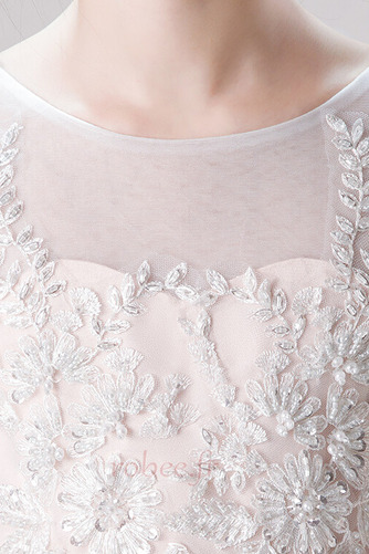 Robe de fille de fleur Naturel taille Tulle Longue A-ligne Perlé - Page 7