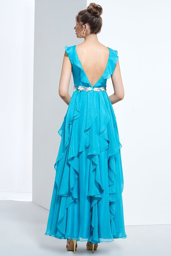 Robe de bal Longueur Cheville Printemps Fleurs Elégant Mousseline - Page 2