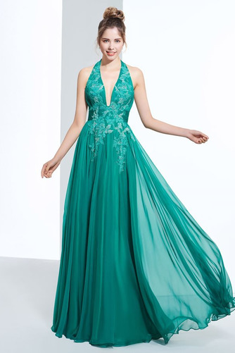 Robe de bal Traîne Courte aligne Fermeture à glissière Couvert de Dentelle - Page 1