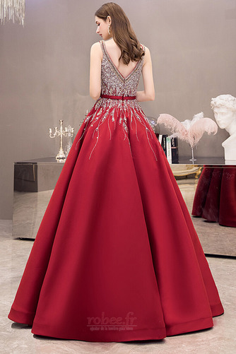Robe de bal Luxueux Col en V Foncé À la masse Col en V Automne - Page 2