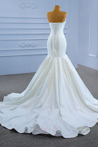 Robe de mariée Chaussez Fourreau Avec Bijoux Longue Naturel taille - Page 5