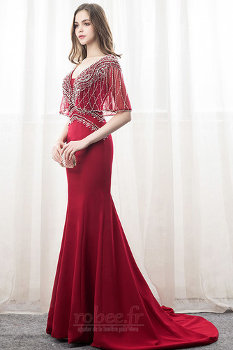 Robe de soirée Manche Lâche Fourreau Avec Bijoux Cérémonial Norme - Page 1