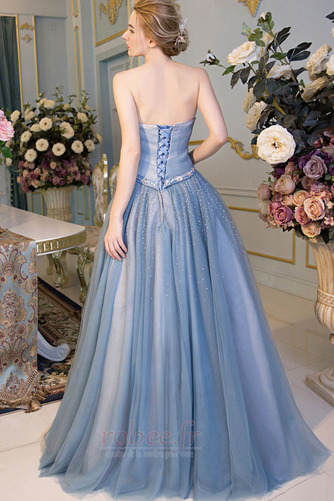 Robe de bal Tulle Fourreau Avec Bijoux Naturel taille Laçage - Page 2