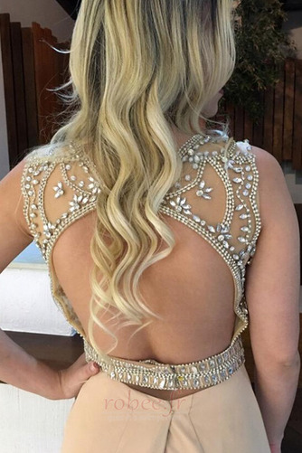 Robe de soirée Sexy Mousseline a ligne Dos nu Naturel taille - Page 2