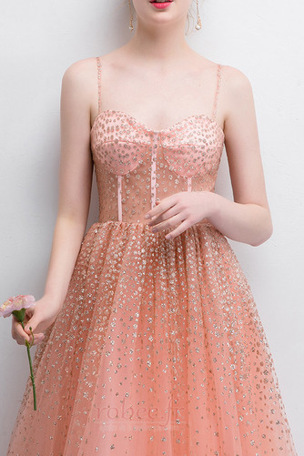 Robe de bal Tulle Epurée A-ligne Manquant Naturel taille Longueur Cheville - Page 4