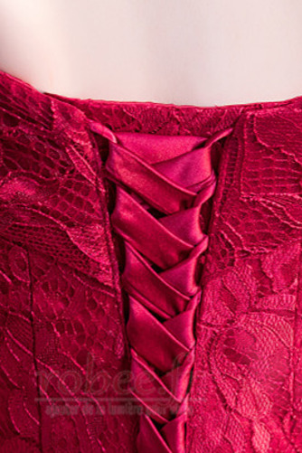 Robe de bal A-ligne Tulle Chaussez Rosée épaule Naturel taille - Page 5