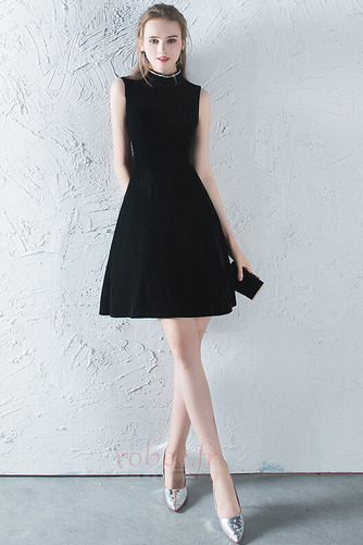 Robe de soirée Sans Manches Elégant a ligne Perle Printemps Longueur de genou - Page 3