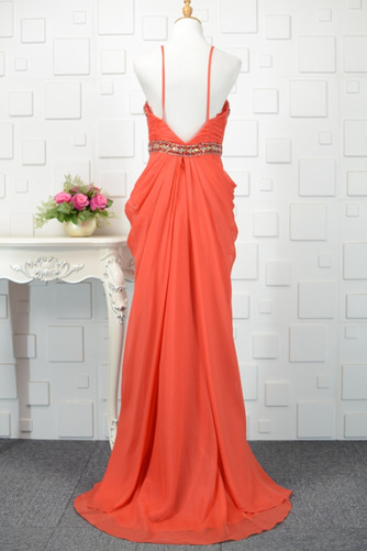 Robe de bal Rouge Tube droit Été Traîne Courte Elégant Festin - Page 3