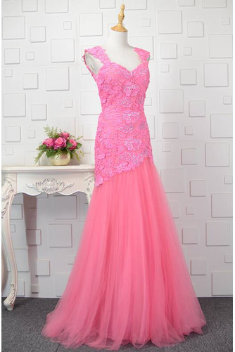 Robe de bal Sirène Sans Manches noble Fourreau Avec Bijoux Dentelle - Page 2