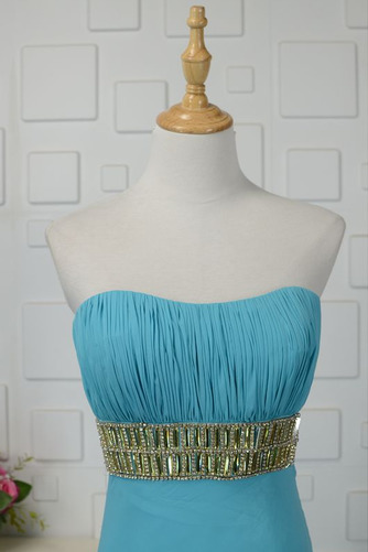 Robe de bal Dos nu Haut Bas Cristal Turquoise Montrer Sans courroies - Page 4