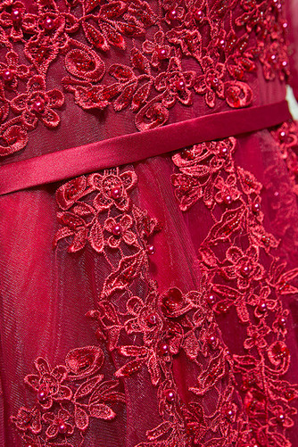 Robe de demoiselle d'honneur Chic a ligne Décalcomanie Dos nu - Page 3