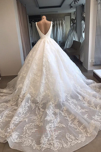 Robe de mariée a ligne Pomme Organza Couvert de Dentelle Naturel taille - Page 2