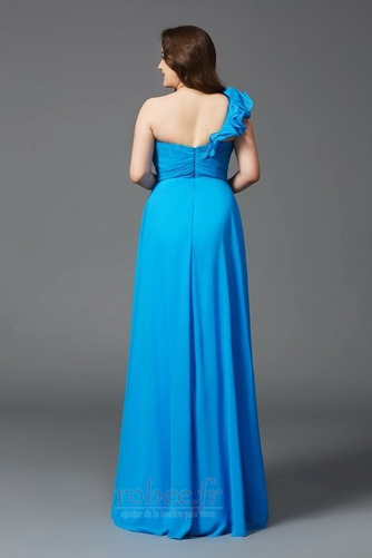 Robe de soirée Été Une épaule A-ligne Mousseline Naturel taille - Page 2