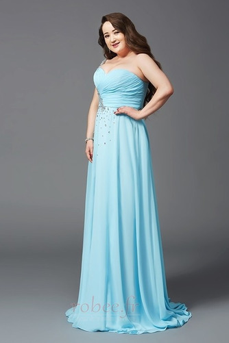 Robe de soirée Sans Manches Perler Fourreau Avec Bijoux Une épaule - Page 5