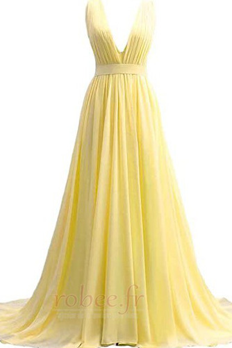 Robe de soirée Elégant Sans Manches Col en V Foncé Automne a ligne - Page 9