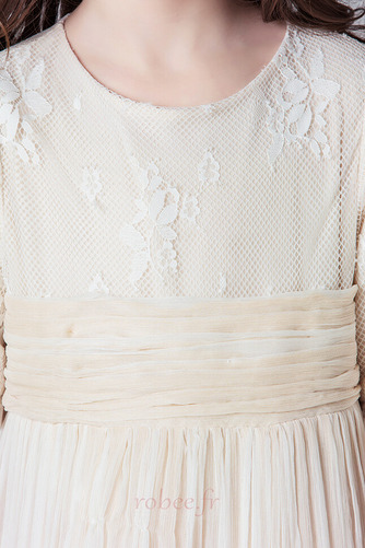 Robe de fille de fleur Longueur Cheville Tulle Fermeture à glissière - Page 5