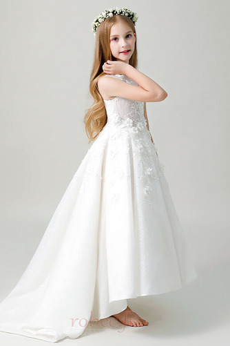 Robe de fille de fleur Automne Naturel taille Éternel A-ligne - Page 4