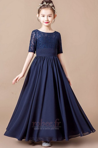 Robe de fille de fleur Manche de T-shirt Mariage Dentelle Été - Page 5