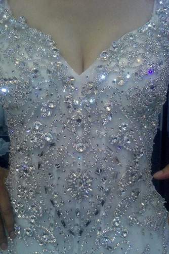 Robe de mariée Norme A-ligne Dentelle Automne Haute Couvert Naturel taille - Page 3