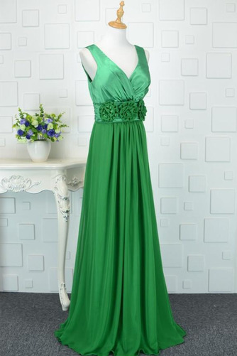 Robe de demoiselle d'honneur Mousseline Sans Manches Longueur au sol - Page 3