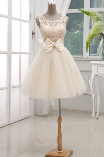 Robe de demoiselle d'honneur Blanche Norme Col U Profond Naturel taille - Page 1