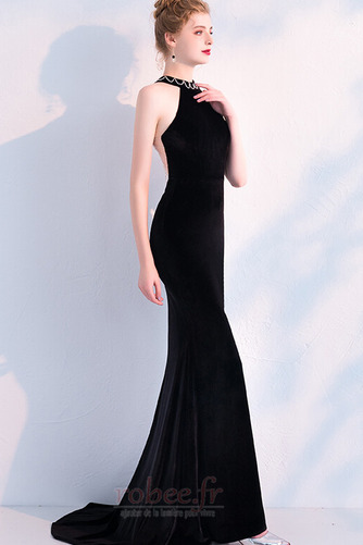 Robe de soirée Dos nu Serré Elégant Festin Naturel taille Longueur au sol - Page 3