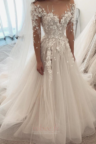 Robe de mariée Manche Longue Norme Manche Aérienne Cathédrale - Page 1