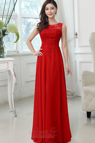 Robe de demoiselle d'honneur Fermeture à glissière Sans Manches - Page 1