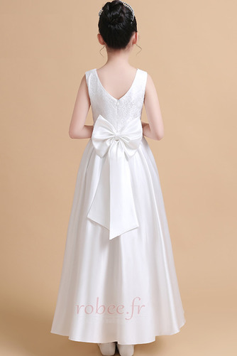 Robe de fille de fleur Glissière Petit collier circulaire Epurée - Page 2