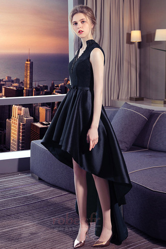 Robe de bal Dentelle Sans Manches Asymétrique Trou De Serrure - Page 4