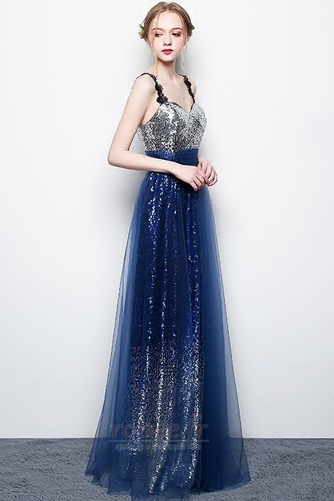 Robe de bal Pailleté Lacez vers le haut Tulle Scintillait Longueur Cheville - Page 3