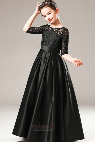Robe de fille de fleur Longueur de plancher Manche Aérienne A-ligne - Page 7