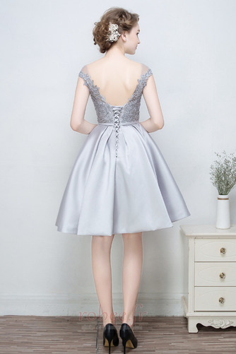 Robe de demoiselle d'honneur a ligne Mariage Sans Manches Appliquer - Page 2