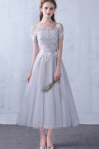 Robe de demoiselle d'honneur Dentelle Longueur Mollet Norme Naturel taille - Page 4