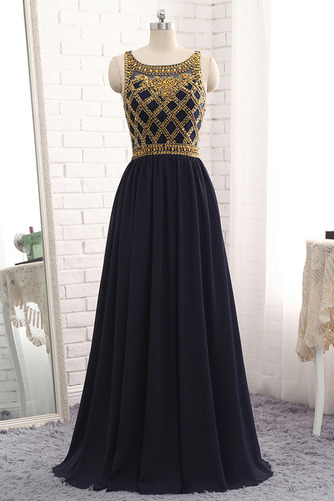 Robe de soirée Longueur de plancher Fourreau Avec Bijoux Cristal - Page 1