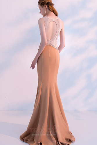Robe de soirée Naturel taille Satin Traîne Courte Petites Tailles - Page 2