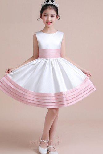 Robe de fille de fleur a ligne Orné de Nœud à Boucle Médium Fermeture éclair - Page 1