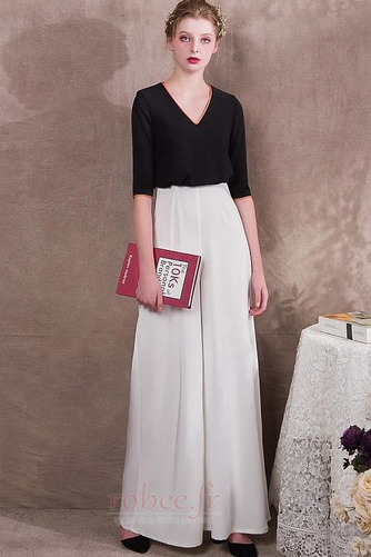 Robe de soirée Un Costume Naturel taille Luxueux Été Poire Longueur Cheville - Page 1