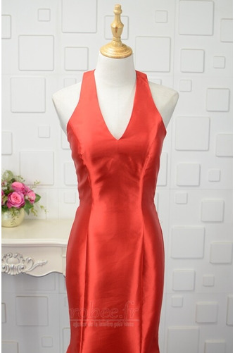 Robe de soirée Longueur de plancher Dépouillé Accrocher le cou - Page 4