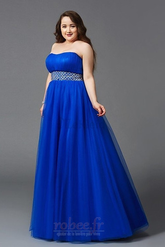 Robe de soirée Elégant Fermeture à glissière Haut Bas Perle Longueur au sol - Page 3