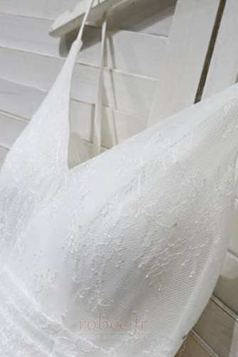 Robe de mariée Médium Dentelle Laçage Elégant Sans Manches Longueur Mollet - Page 4