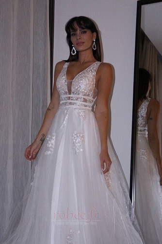 Robe de mariage Médium Naturel taille Satin Epurée Sans Manches - Page 4