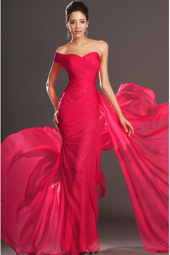 Robe de soirée Mince Composite Chiffon Sommaire semi-couverte - Page 2