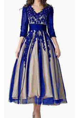 Robe de soirée Vente Manche Aérienne Lacez vers le haut Naturel taille - Page 1